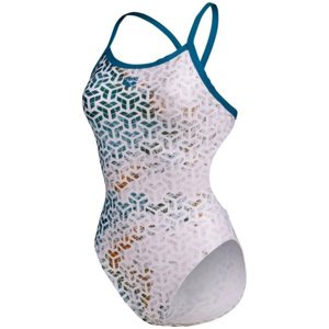 Arena planet water swimsuit challenge back blue cosmo/white multi l -