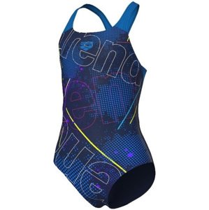 Arena girls galactics swimsuit swim pro back navy/blue river 116cm