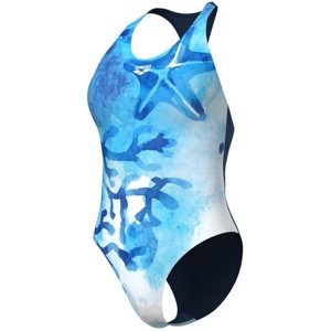Arena seafloor swimsuit y back navy/turquoise multi m - uk34