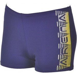 Chlapecké plavky arena ladder short junior navy/yellow 26