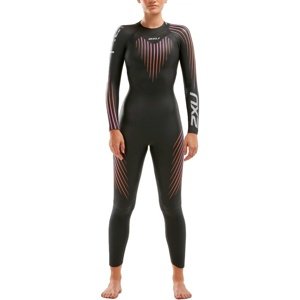 Dámský plavecký neopren 2xu p:1 propel wetsuit women black/sunset