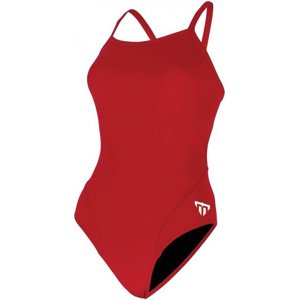 Dámské plavky michael phelps solid mid back red/white 28
