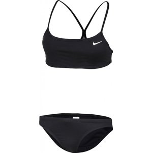 Dámské dvoudílné plavky nike essential sports bikini black l