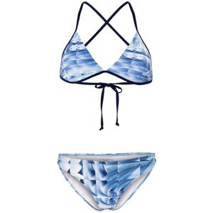 Dámské dvoudílné plavky aquafeel ice cubes sun bikini blue/white m