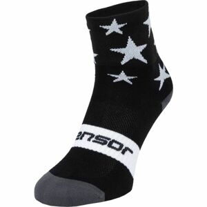 Sensor STARS Cyklistické ponožky, černá, velikost