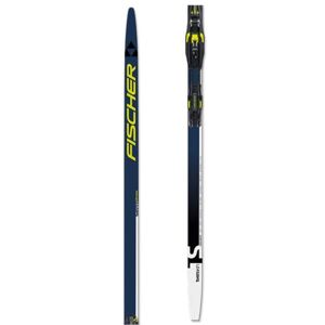 Fischer TWIN SKIN PERFORMANCE STIFF SET + BDG CONTROL STEP Běžecké lyže s podporou stoupání, tmavě modrá, velikost