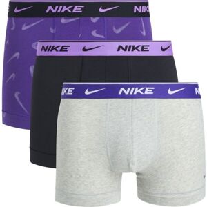 Nike EDAY COTTON STRETCH Pánské boxerky, fialová, velikost