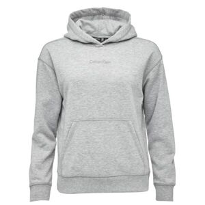 Calvin Klein PULLOVER HOODIE Dámská mikina, šedá, velikost