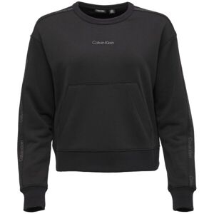 Calvin Klein PW - PULLOVER CROPPED Dámská mikina, černá, velikost