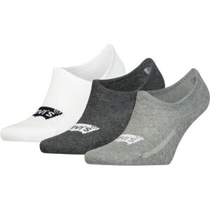 Levi's® HIGH CUT BATWING LOGO 3P Unisexové ponožky, šedá, velikost