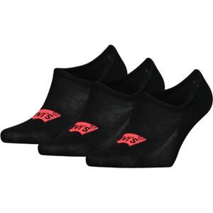 Levi's® HIGH CUT BATWING LOGO 3P Unisexové ponožky, černá, velikost