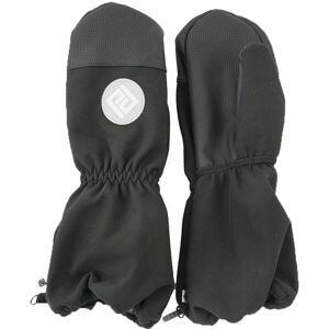 Pidilidi SOFTSHELLOVÉ PALCOVÉ RUKAVICE Dětské palcové rukavice, černá, velikost