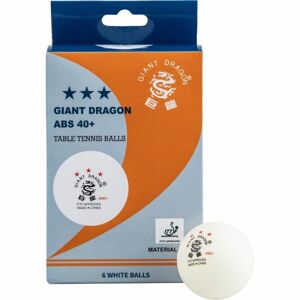 Giant Dragon WHT PI PO Míče na stolní tenis, bílá, velikost