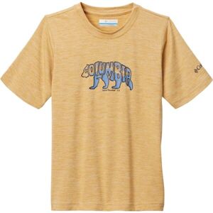 Columbia MOUNT ECHO™ SHORT SLEEVE GRAPHIC SHIRT Dětské tričko, žlutá, velikost