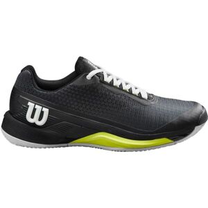 Wilson RUSH PRO 4.0 CLAY Pánská tenisová obuv, černá, velikost 46