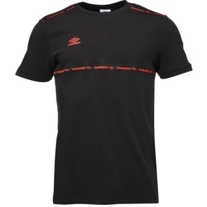 Umbro TAPED TECH TEE Pánské triko, černá, velikost