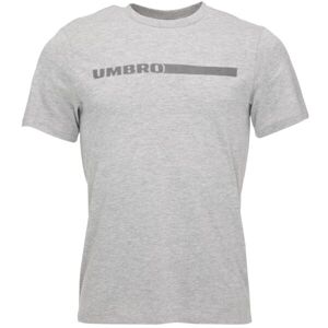 Umbro TEXTURED LOGO GRAPHIC TEE Pánské triko, šedá, velikost