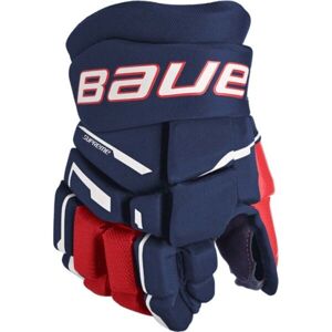 Bauer SUPREME M3 GLOVE-INT Juniorské hokejové rukavice, tmavě modrá, velikost