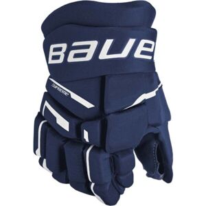 Bauer SUPREME M3 GLOVE-JR Juniorské hokejové rukavice, tmavě modrá, velikost