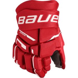 Bauer SUPREME M3 GLOVE-INT Juniorské hokejové rukavice, červená, velikost
