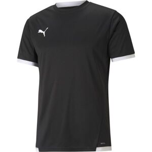 Puma TEAM LIGA JERSEY TEE Pánské fotbalové triko, černá, velikost