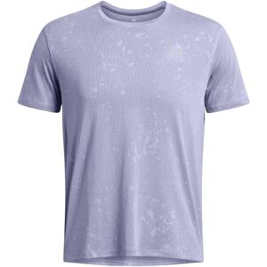 Under Armour LAUNCH SPLATTER Pánské triko, světle modrá, velikost