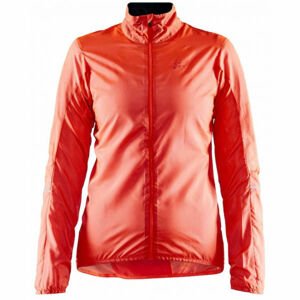 Craft ESSENCE Dámská ultralehká cyklistická bunda, oranžová, velikost