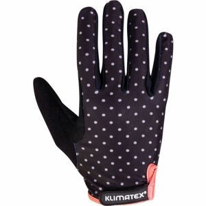 Klimatex NINE Dámské cyklistické prstové rukavice, černá, velikost