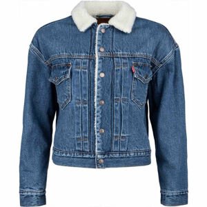Levi's® NEW HERITAGE SHERPA Dámská jeansová bunda, tmavě modrá, velikost
