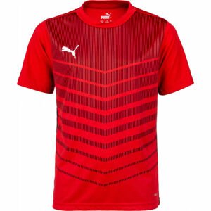 Puma FOOTBALL PLAY GRAPHIC TEE Chlapecký dres, červená, velikost