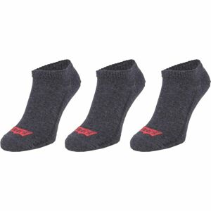 Levi's® LOW CUT BATWING LOGO 3P Ponožky, tmavě šedá, velikost