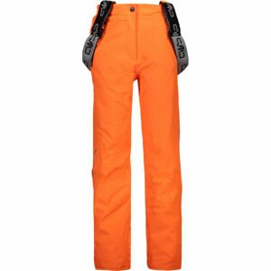 CMP KID GIRL SALOPETTE Dívčí lyžařské kalhoty, oranžová, velikost