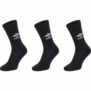 Umbro SPORTS SOCKS 3 PACK Ponožky, černá, velikost
