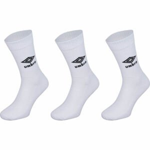 Umbro SPORTS SOCKS 3 PACK Ponožky, bílá, velikost