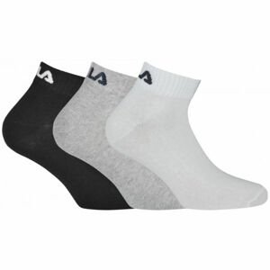 Fila QUARTER PLAIN SOCKS 3P Ponožky, černá, velikost