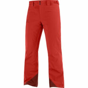 Salomon BRILLIANT PANT M Pánské lyžařské kalhoty, červená, velikost