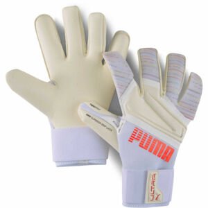 Puma ULTRA GRIP 1 HYBRID PRO Pánské brankářské rukavice, červená, velikost