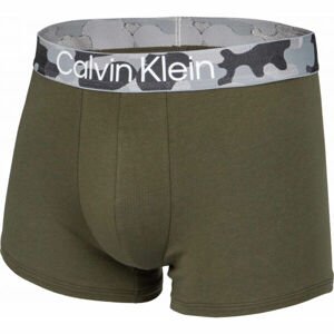 Calvin Klein TRUNK Pánské boxerky, khaki, velikost