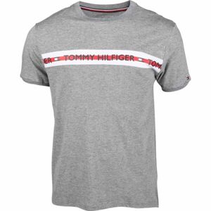Tommy Hilfiger CN SS TEE LOGO Pánské tričko, šedá, velikost