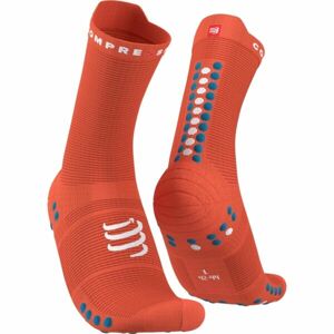 Compressport PRO RACING SOCK v4.0 RUN HIGH Běžecké ponožky, oranžová, velikost