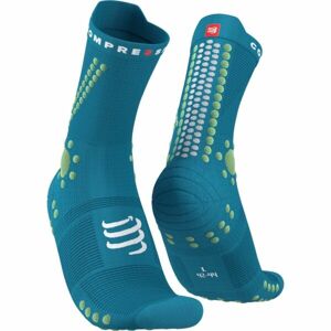 Compressport PRO RACING SOCKS v4.0 TRAIL Běžecké ponožky, zelená, velikost