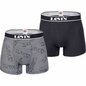 Levi's® LOGO STRIPE BOX Pánské boxerky, černá, velikost