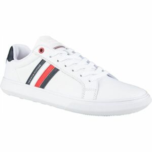 Tommy Hilfiger ESSENTIAL LEATHER CUPSOLE Pánské tenisky, bílá, velikost