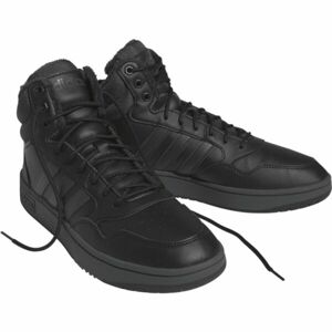 adidas HOOPS 3.0 MID WTR Pánské zimní boty, černá, velikost 46 2/3
