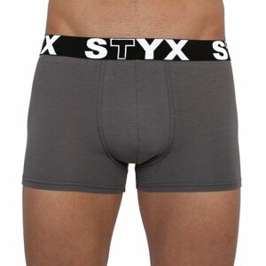 Styx MEN'S BOXERS SPORTS RUBBER Pánské boxerky, tmavě šedá, velikost