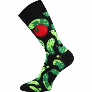 Lonka CUCUMBERS Unisexové ponožky, černá, velikost