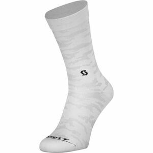Scott TRAIL CAMO CREW Ponožky, bílá, velikost