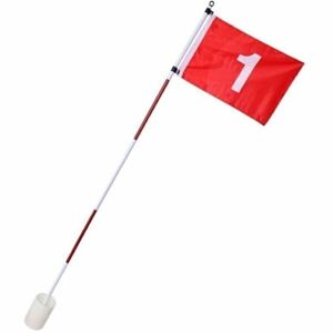 PURE 2 IMPROVE FLAG POLE SET Golfová vlajka, bílá, velikost