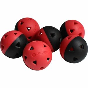 PURE 2 IMPROVE GOLF IMPACT BALLS 6pcs Dopadové golfové míčky, černá, velikost