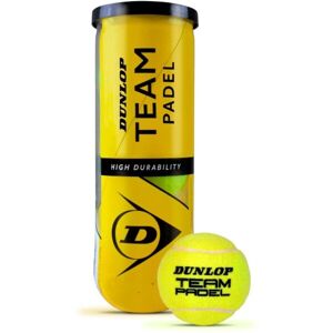 Dunlop TEAM PADEL 3PET Míče pro padel, žlutá, velikost